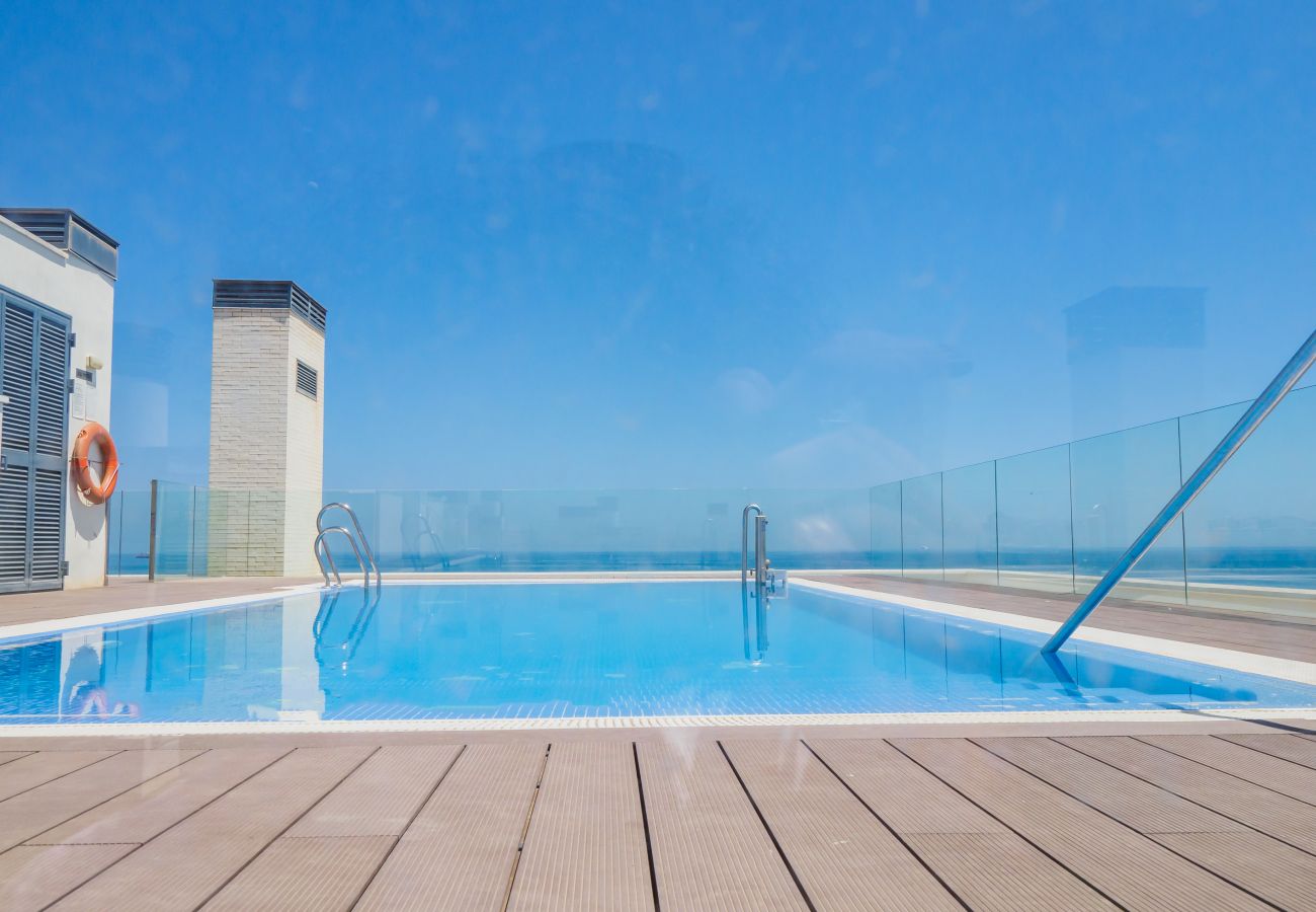 Apartamento em Málaga - Cubo's Sea View Pacifico Street & Free Parking Apartamento em Málaga - Cubo's Sea View Pacifico Street & Free Parking