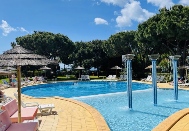 Shared pool surrounded by gardens, just a short walk from the beach Albufeira Algarve